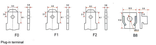 ขั้วแบตเตอรี่ UPS RR