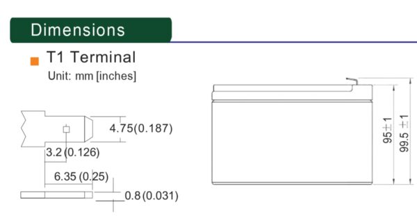 แบตเตอรี่สำรองไฟ 12Ah