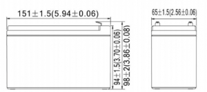 ขนาดแบตเตอรี่เครื่องสำรองไฟ7.5ah