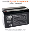 แบตเตอรี่ UPS เครื่องสำรองไฟ OUTDO 12V 100Ah