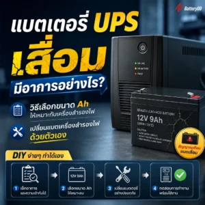 เครื่องสำรองไฟ หรือ UPS (Uninterruptible Power Supply)